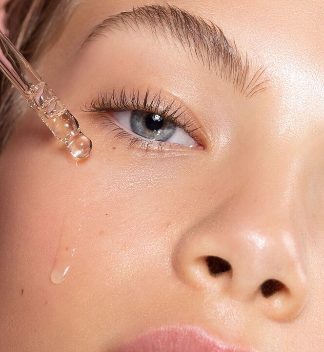 Four drops on the face are enough