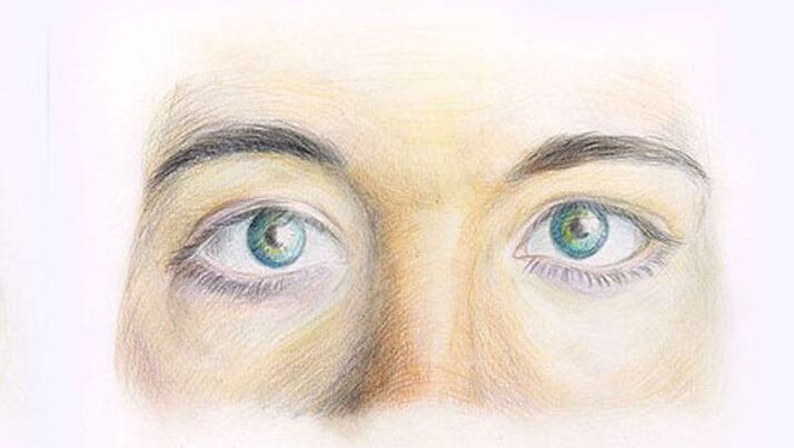 Pencils designed on paper, eyebrows, eyebrows, nose