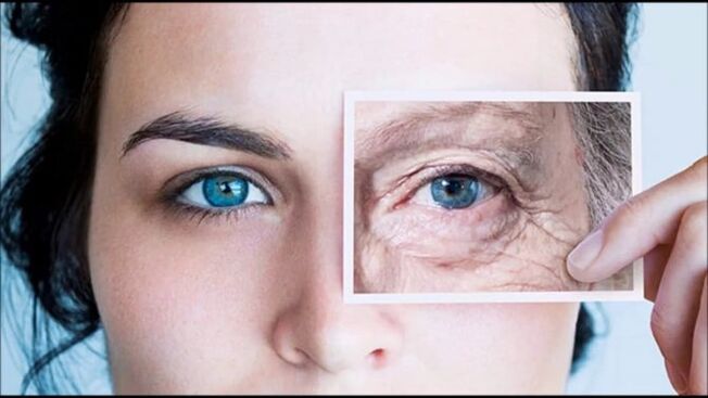 Masks around the eyes after 40 years